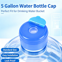 Bouchon de bouteille anti-fuite stable de 5 gallons, couvercle de remplacement en plastique haute résistance rembourré pour bouteille d'eau potable