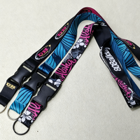 Lanière de sécurité personnalisée en polyester pour clés, avec boucle détachable, sangle pour badge d'identification et logo imprimé par sublimation sur mesure – Vente en gros