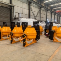 Bétonnière mobile diesel de haute qualité 350L, mini bétonnière portable, machine à béton pour l'industrie et la construction