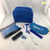 Kit d'hygiène en gros : Trousse de voyage pour ongles, kit de nettoyage dentaire, pochette de voyage pour avion, kits de voyage pour femmes, écoresponsables pour les compagnies aériennes
