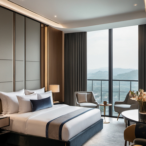 Hot bán sang trọng điện tử điều khiển từ xa rèm cửa thông minh mô hình cổ điển cửa sổ phương pháp điều trị cho nhà khách sạn bệnh viện sử dụng - Product Image 2