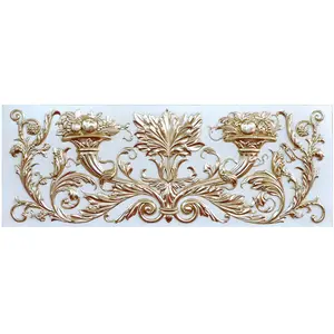 Banruo Classic Style Pu Material Building Decorative 3d Wall Panel Board Molding For Interior Decoration