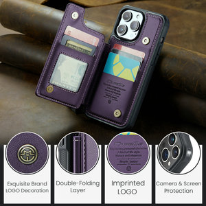 Caseme RFID bảo vệ trường hợp điện thoại cho <span class=keywords><strong>Iphone</strong></span> 15 Pro Max điện thoại di động Trường hợp đầy đủ cơ thể bán buôn da cho <span class=keywords><strong>iPhone</strong></span> 15 Pro Max trường hợp - Product Image 2