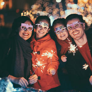 2026 Laser <span class=keywords><strong>bonne</strong></span> <span class=keywords><strong>année</strong></span> lunettes fantaisie papier fête lunettes célébration fête faveur pour le nouvel an fête décoration 6 pièces - Product Image 5