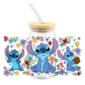 Vinilos Decorativos para Vasos <span class=keywords><strong>Lilo</strong></span> & <span class=keywords><strong>Stitch</strong></span>, Resistentes al Agua <span class=keywords><strong>y</strong></span> a los Arañazos, Múltiples Estilos para Decoración <span class=keywords><strong>de</strong></span> Botellas <span class=keywords><strong>de</strong></span> Agua - Product Image 1