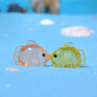 Adorable Sculpture Animale en Résine de Poisson Flotteur Marin, Décoration de Paysage Miniature, Articles Décoratifs DIY, Ornements de Poisson pour Petits Espaces
