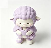 Figurine d'art de collection personnalisée en forme de mouton, statue de dessin animé en PVC et ABS, fabrication OEM en Chine, figurine personnalisée pour la vente en gros de produits de marque