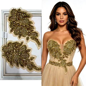 Apliques de Pedrería de Lujo al por Mayor, Muestras Gratis, Apliques de Cristal con <span class=keywords><strong>Cuentas</strong></span> para Vestidos de Novia y Ropa Formal, Ropa Islámica - Product Image 1