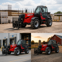 Chariot télescopique compact, accessoires à changement rapide, machine tout-terrain pour différentes applications industrielles
