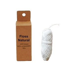 <span class=keywords><strong>Fil</strong></span> <span class=keywords><strong>dentaire</strong></span> en soie de maïs organique, g, naturelle, biodégradables, avec cire aromatique à la menthe - Product Image 6