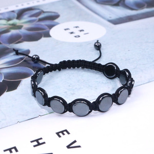 Pulsera ajustable de piedras preciosas, brazaletes de hematita, joyería para mujer, bonito regalo para uno mismo o presentación - Product Image 5