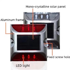 Luz de Advertencia Solar LED para Carreteras, Alta Visibilidad, Iluminación Estable de Larga Duración para Marcado de Bordes de Carreteras Rurales - Product Image 2