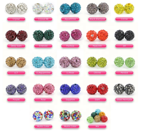 Cuentas de bolas <span class=keywords><strong>shambala</strong></span> de cristal de tamaño personalizado para pulseras y pendientes - Product Image 6