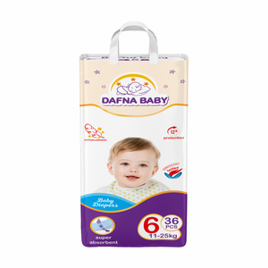 Pañales de Entrenamiento Dafna XXL, Talla 6, Paquete Mega de 36, Alta Absorción, Pañales al por Mayor, Máxima Protección - Product Image 1