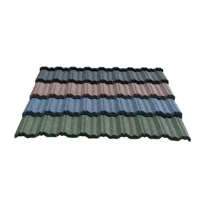 Low Cost Corrugated Galvanized Steel Roofing Nosen Sheets Modern Design Stone Coated Metal Roof Tile Colorful Classic Roof Tile