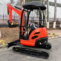 Mini-excavatrice sur chenilles de 2,5 tonnes, moteur Laidong 385 Euro V 18,8 kW, avec cabine et flèche pivotante