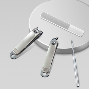 Kit de manucure professionnel, pochette en cuir à fermeture à pression, ensemble complet d'outils de soin des ongles en acier inoxydable pour la maison et les voyages - Product Image 2
