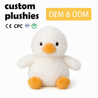 Jouets en peluche personnalisables à partir d'image, fabrication sur mesure, rembourrage en coton PP, adorable canard, jouet apaisant pour bébé, jouets en peluche sur mesure