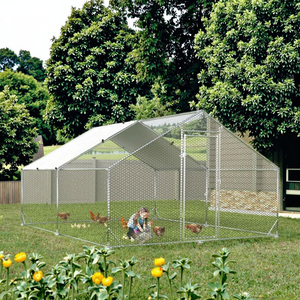 Enclos à poules en acier galvanisé en gros pour l'extérieur avec enclos de jeu - Product Image 1