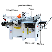 SICAR C400 Machines combinées pour le travail du bois, machine à bois combinée cinq-en-un