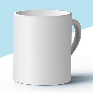 Taza de Cerámica de Gres Ecológica al por Mayor, 11 Onzas, Blanca Lisa, Logotipo Personalizado para Impresión por Sublimación - Product Image 4