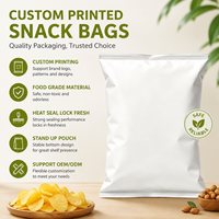 Sacs sous vide thermoscellables personnalisés avec logo imprimé, à soufflets latéraux, résistants à l'humidité, en PET/AL/PE, pour chips et snacks, impression par gravure, vente en gros