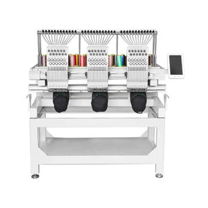 Máquina de Bordar Computarizada de 3 <span class=keywords><strong>Cabezas</strong></span> y 15 Agujas Multicolor para Ropa, Camisetas y Gorras - Product Image 2