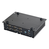 Computadora Industrial Mejorada Intel Core I7 10510U 6 * COM Soporte RS232/422/485 Acuerdo DDR4 Slot Max 32GB Mini Pc