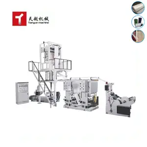 Tianyue Emballage en plastique polyéthylène 3 couches Film étirable en PVC Soufflage Making Machine Prix Pe Film Soufflage Machine