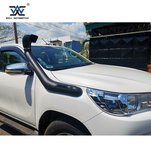 Remplacement <span class=keywords><strong>d</strong></span>'admission <span class=keywords><strong>d</strong></span>'<span class=keywords><strong>air</strong></span> de tuba en plastique ABS noir haute Performance pour Hilux Revo 2015-2017 accessoires tout-terrain extérieurs - Product Image 2
