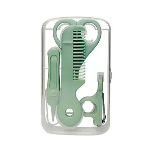 Infant Clippers Scissors Hair Comb Newborn Booger Clip Daily Care 5-piece Set Nail Supplies for Professionals