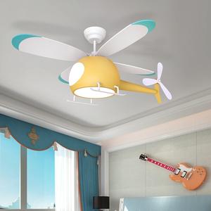 Nuovo Modello di Ventilatore da Soffitto LED a Forma di Elicottero per <span class=keywords><strong>Cameretta</strong></span> Bambini con Telecomando <span class=keywords><strong>Lampadario</strong></span> per Camera da Letto - Product Image 5