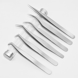 Hot Selling Tweezers - Sanded Stainless Steel Eyelash Extension Tweezers - Golden Feather Tweezers - Dolphin Tweezers - - Product Image 2