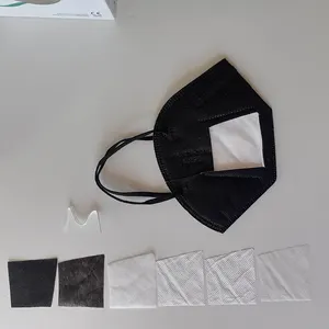 工場価格KN95マスク使い捨てFFP2呼吸器防塵フェイスマスク6層パック10即席無料ロゴ印刷