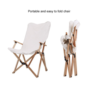 Outdoor Camping <strong>Folding</strong> Wood <strong>Chair</strong> Customized Luxury <strong>White</strong> <strong>Chair</strong> Variety of Styles and Sizes Beech Canvas <strong>Chair</strong> - Product Image 6