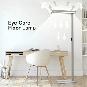 Lampe de sol LED à commande tactile, fonction de gradation, température de couleur élevée (3000K-6000K), design moderne pour usage professionnel, construction en aluminium - Product Image 2