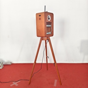 Pavillon photo numérique rétro en bois pour événements de mariage, compatible avec <span class=keywords><strong>iPad</strong></span> et appareil photo reflex - Product Image 2