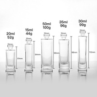 Flacon de parfum vide en verre cylindrique avec pompe pulvérisatrice, format voyage, 15ml, 20ml, 30ml, 35ml, 50ml, pour la vente en gros