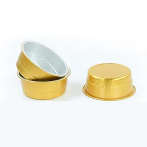 Aluminum Foil Pan Lids for Kitchen Baking Cooking Pie Pizza Dish Storing Gold with Foil Heat Seal Plastic Container