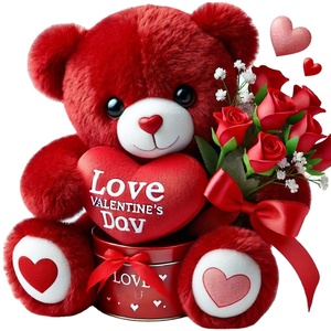 Ours en Peluche Personnalisé OEM ODM Je T'aime Rouge Rose Blanc, Jouets en Peluche Ours en Peluche Animaux en Peluche, Cadeaux pour la Fête des Mères et la Saint-Valentin - Product Image 1
