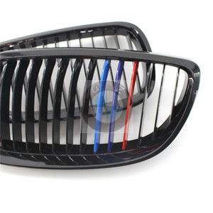 Parrilla BMW E92 E93 estilo M tricolor negro brillante con entrada de aire para parachoques delantero, para Serie 3 Coupé 2006-2009 - Product Image 2
