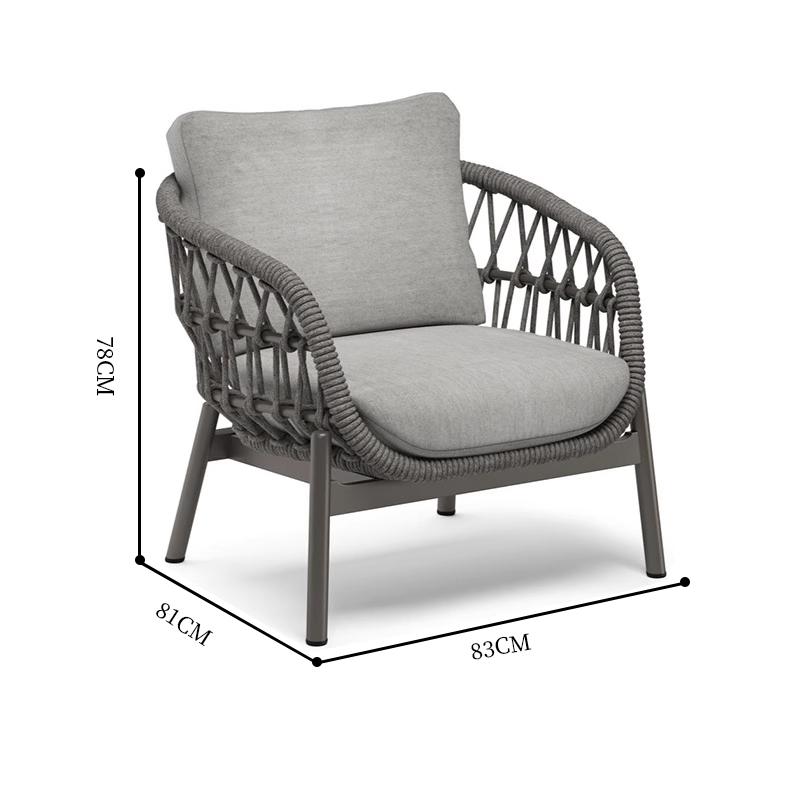 Canapé simple (gris foncé)