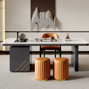 Nouvelle <span class=keywords><strong>table</strong></span> centrale en bois de luxe moderne haut de gamme <span class=keywords><strong>avec</strong></span> tiroir pour bureau - Product Image 4