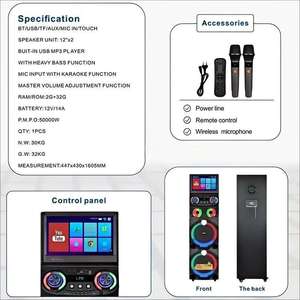 Altavoz GD-1419 Parlante Youtube >800w de alta potencia, altavoz activo con ruedas para V5.0, RGB LED, carga inalámbrica, micrófono incorporado - Product Image 4