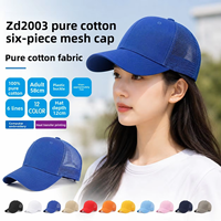 Casquette en maille personnalisée avec logo, profil bas, 100 % coton, visière incurvée, pour événements promotionnels, salons professionnels, cadeaux, voyages