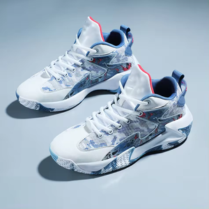 Chaussures de basketball montantes antidérapantes tendance 2025 pour adolescents, décontractées avec doublures en maille, chaussures de sport pour étudiants - Product Image 3