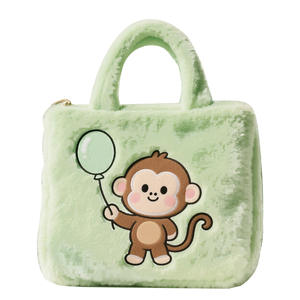 Mochilas de Peluche para Niñas, Diseño Nuevo, Color Marrón, Estilo Dulce y Fresco, Ecológicas, para la Escuela y Vacaciones - Product Image 4