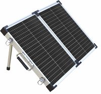 Kit de panneaux solaires pliables Chiko, système d'alimentation portable monocristallin avec cadre en aluminium pour le camping