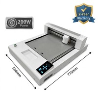 NUOYU 4030C Nuevo Plotter de Corte de Contorno de Cama Plana, Máquina de Troquelado Automática para Pegatinas y Etiquetas (Corte Kiss Cut y Cut), 2 Años de Garantía