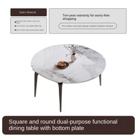 Table à manger moderne et simple, double usage, avec plateau relevable, extensible et pliable, idéale pour les petits appartements et les foyers.